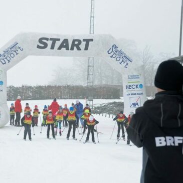 BRF coverage of the xc skiing race in Bütgenbach