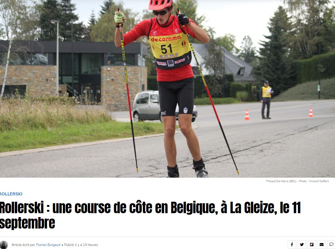 Une course de côte en Belgique Nordic Mag XC Ski Belgium